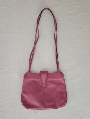 Raphael Vintage Pink Textured Leather Shoulder Bag
